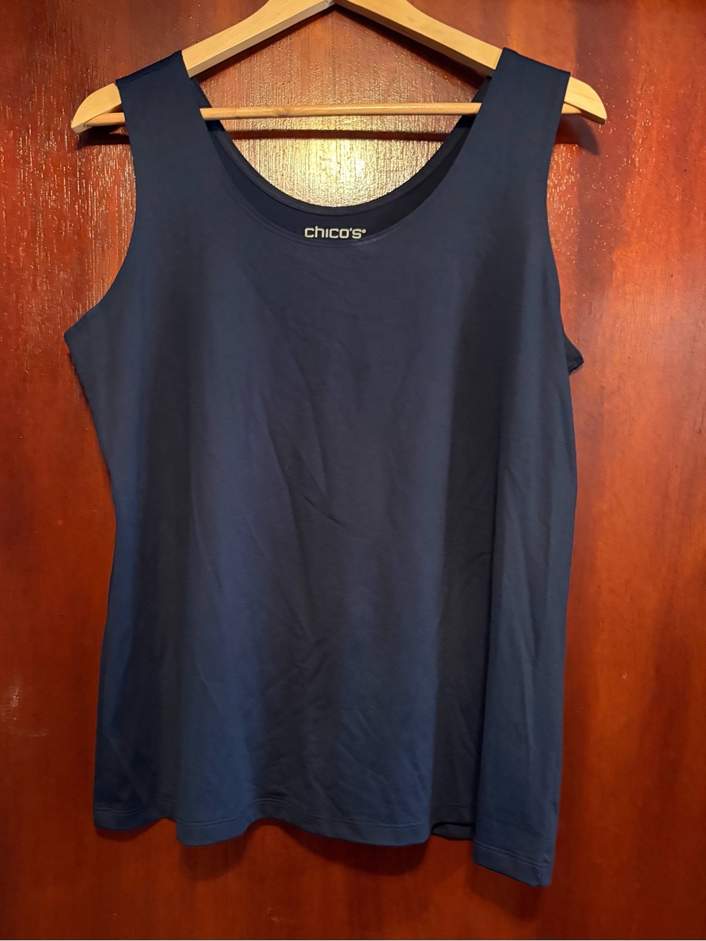 Chico's Deep Navy Scoop Neck Tank